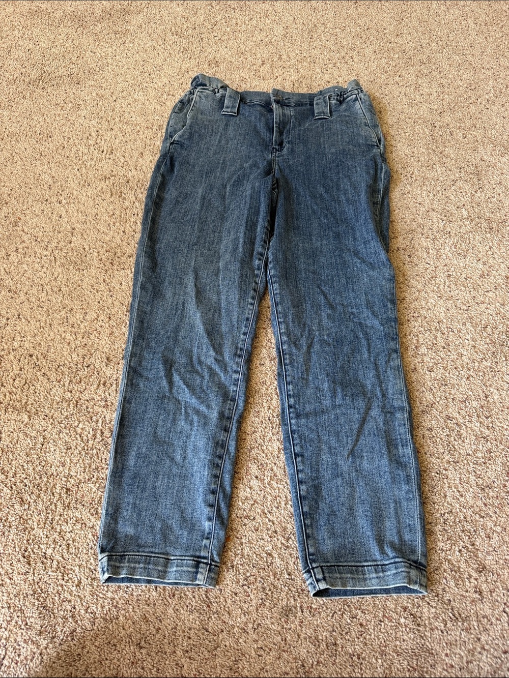 Express Women's Straight-Leg Jeans in Blue Denim